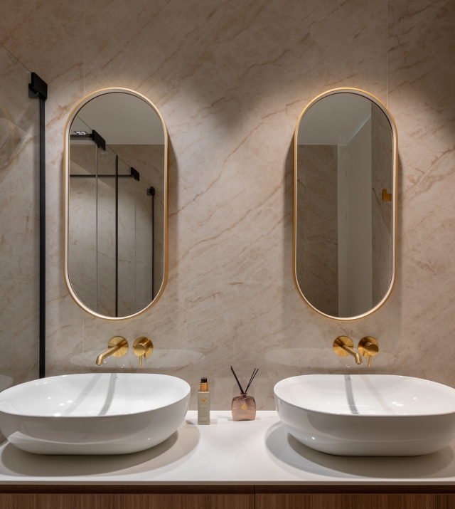 Resa Estates for sale Ibiza Vlla Aixa te koop sale lift sea views bathroom mirror.jpg